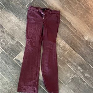 American Eagle wine colored pants